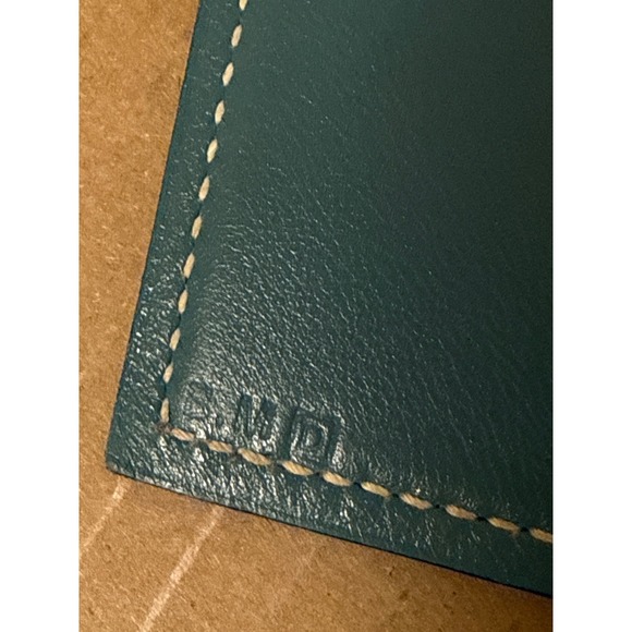 Hermes‎ Paris Reversible Blue Black Colorblock Leather Mouse Pad - Picture 4 of 4